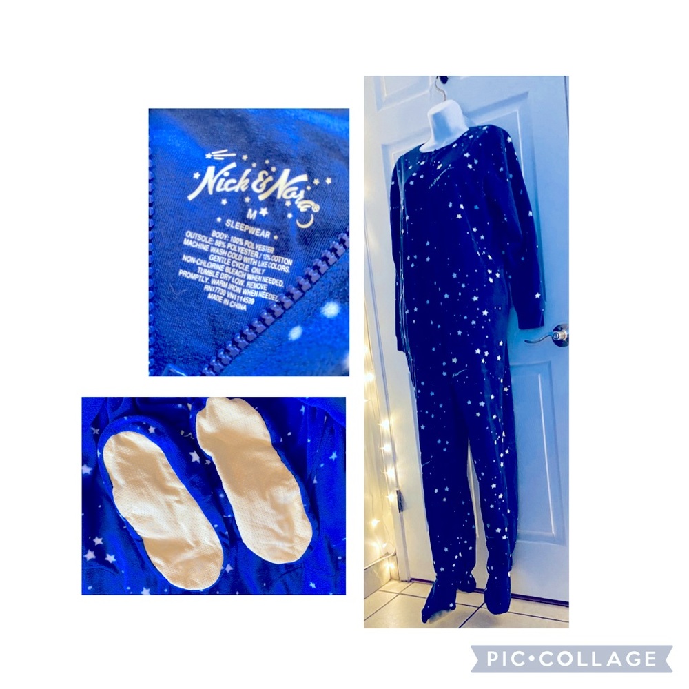 Nick and Nora One Piece Pajama Stars